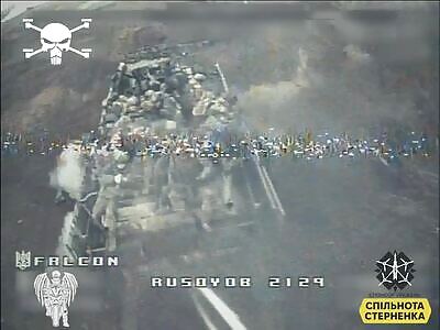 FPV hit 15 Russians with BTR-82A