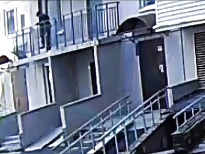 Young Dude Breaks His Skull After Falling From 2nd Floor