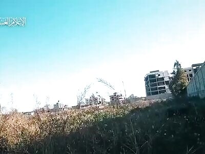 HAMAS FIGHTERS BLAST ISRAELI ARMORS WITH RPGS IN GAZA