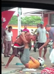 Thief Shot in the Back while Trying to Steal a Police officer's Gun.