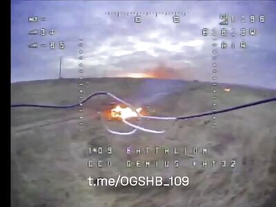 Geez: Invader Burns Alive after a FPV Strike