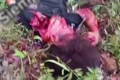 GEESH: Tranny Overkilled by Machete in Forest.