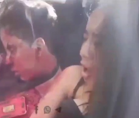 Car crashes into a truck leaving its occupants SERIOUSLY INJURED