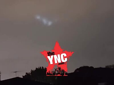 UFO In Night Sky Over Sydney