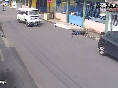 Motorcyclist gets hit by a bus - March 27, 2024 