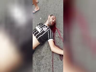 A mototrcyclist got into a crash with a car and died. 03/28/2024