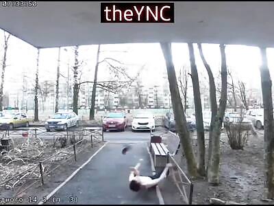 Depressed Guy Takes A Trip From The 10th Floor