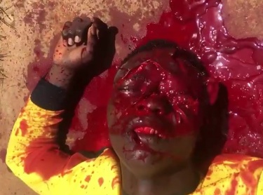 Yellow shirt and Smashed face 