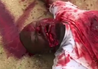 Another rival of the BLACK AXE GANG SLAUGHTER IN STREET 