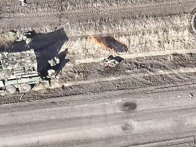 Russian BTR with Organic Unreactive Armor Turns into BBQ Smorgasbord