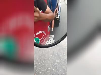 Woman spread in cancun streets