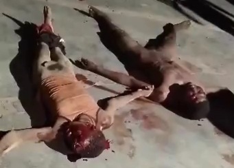 Gang war,Rivals captured and executed by the BLACK AXE GANG 