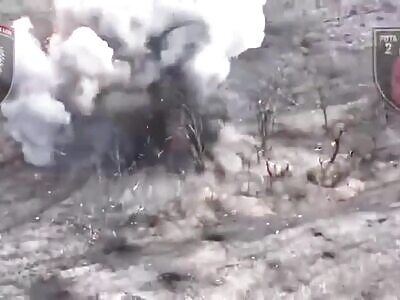 Robotic mining of Russian positions