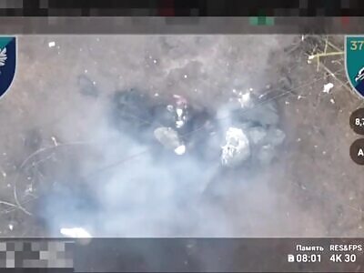 Aftermath of ukranian FPV hit