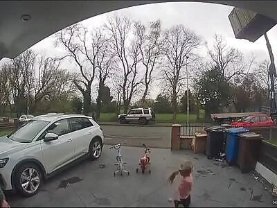 Crane Drops a Cargo Container onto Front Porch