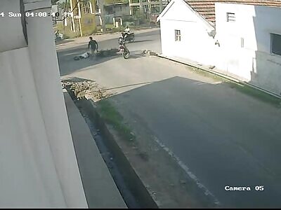 Teacher biking home gets instantly killed by bus. India, 7 April 2024 