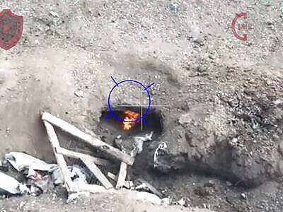 Russian copter Drone Drop 2 on the Ukraine Armed Forces in Belogorovka