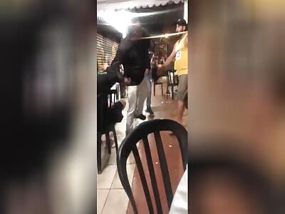 muscular man gets instant karma