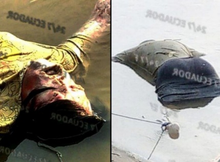 lifeless body floating in the VINCES RIVER