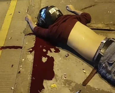 Motorcyclist crashed dead 