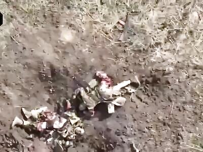 A drone tears two Russians apart