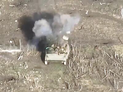 Russian BTR Public Transport Hit with Mass Casualties