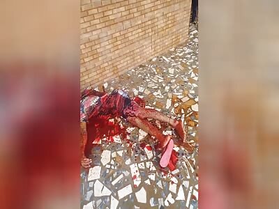 Fisherman lies in a pool of his own blood after being stabbed