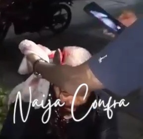 [FULL VIDEO]Head sliced by machete 