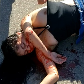 Pretty Girl Takes Her Last Gasping Breathes