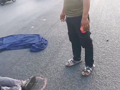 Man's head flattened and brains removed after jumping under truck 