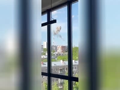 RUSSIAN HIGHLY PRECISION STRIKE DESTROYED TV TOWER IN KHARKIV