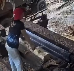 Looks Like It's His First Day At Work.