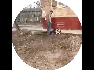 Man Beats Down Syndrome Guy for Fun, Russian GF Films