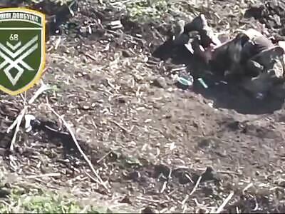 Drone finishes off the Russians