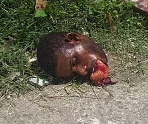 Head with Heart in Mouth and Doll Found on the Road