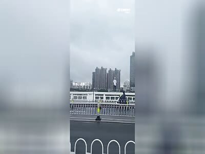 Crazy Dude Commits Suicide by Jumping From Bridge Into River