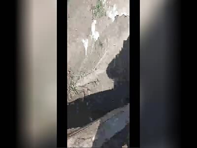 Dead French mercenary with his friends.