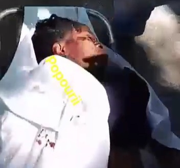 Transporting a deadd body of Female police officer killed in Haiti 