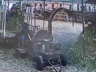 Dude Falls into Shredder, Gets chewed up (skip to 0:30)