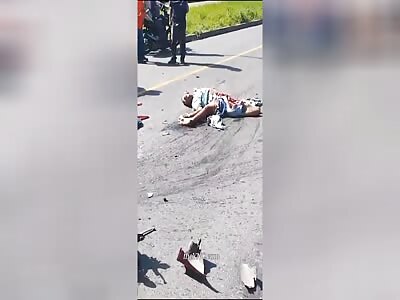 A 22-year-old motorcyclist dies after being hit by a truck