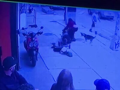 Someone attacks a couple