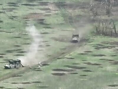 M2 Bradley destroyed two Russian BTR-82A with infantry