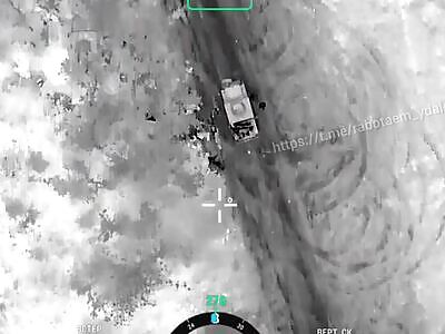 Russian drone accurate hit 