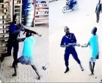 Destroyed For Trying To Stab A Security Guard