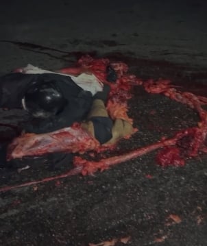 Brazilian left the church on a motorcycle and was crushed