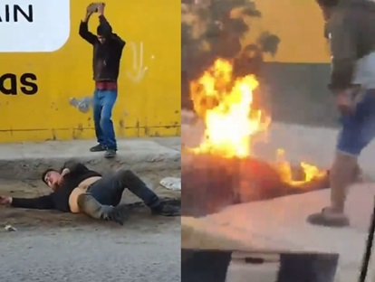 Captured Fat Thief Takes Hot Justice In Peru.