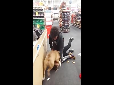 Guy Gets Beat Up & Bit By His Own Dog WTF!