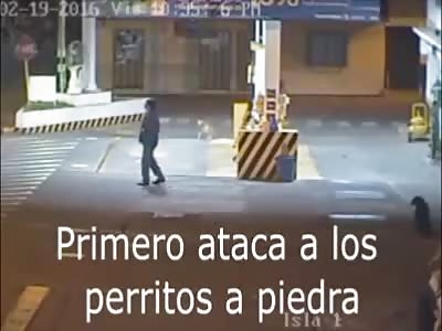 Drunk Man Shoots and Kills Dog Inside a Gas Station @1:25 