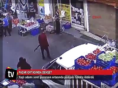 Elderly Man Shot Dead with a Shotgun by His Distant Relative While Working in a Market  