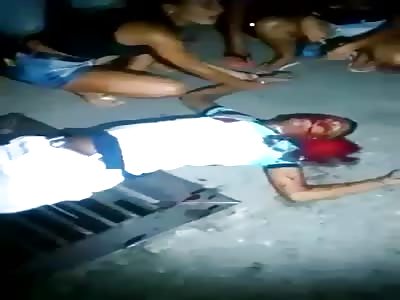 Boy Shot in the Head Dying in the Street